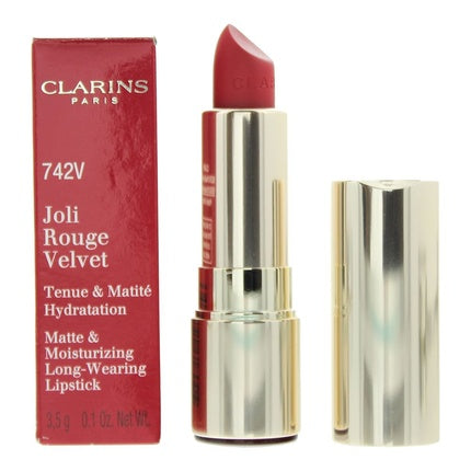 Clarins Joli Rouge Velvet 742v Lipstick 35g For Women