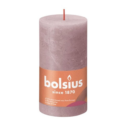 Bolsius Shine Stump Candle 130x68 Ash Rose
