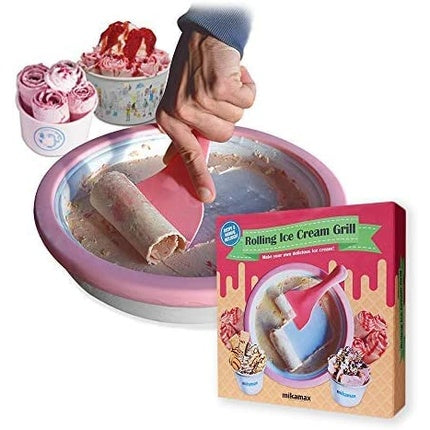 Mikamax - Ice Teppanyaki Plate - Ice Cream Rolling Machine - Diy Roll - Ice Pan