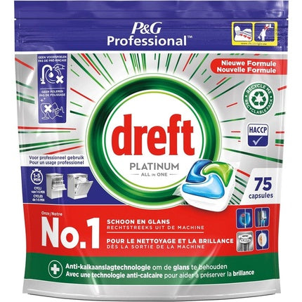 Dreft Platinum All In One Dishwasher Tablets Regular
