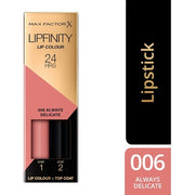 Max Factor Lipfinity Long-Lasting Two Step Lipstick 6 Always Delicate 4.2g