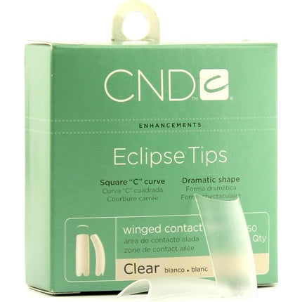 CND Brisa Sculpting Gel Eclipse Clear Tips No. 10