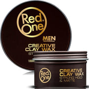 Redone Creative Clay Wax Strong Hold Matte 100ml Travel Size Hair Nourishing Tin Case