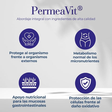 Permeavit 30 Sachets - Improves Intestinal Transit by Balancing Mucous Membranes