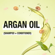 INOAR Argan Oil Shampoo and Conditioner for Stressed Hair Types 8.5 Ounces 250 Milliliters
