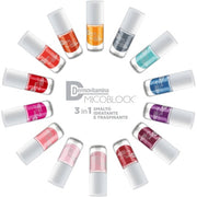 Dermovitamina Micoblock 3 in 1 Moisturizing and Breathable Nail Polish Fuchsia Color 5ml