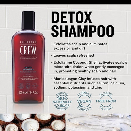 American Crew Detox Shampoo For Men 33.8oz