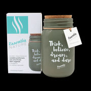 Essentia Nature Gray Scented Candle In Jar - Primitive Forest