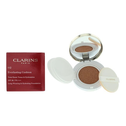 Clarins Everlasting Cushion Foundation Spf50pa 112 Amber 13ml For Women