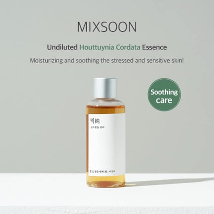 Mixsoon Heartleaf Essence 100ml Soothing Irritated Skin Moisturizing for Sensitive and Dehydrated Skin Relieve Redness Clean Beauty Natural Ingredient All Age Korean Skincare 3.5 Ounce