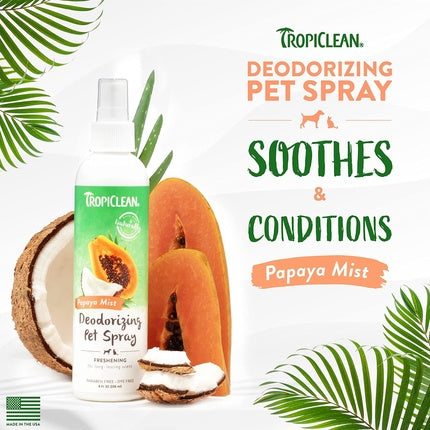 Tropiclean Dog Perfume Spray Grooming Supplies - Dog Deodorant Spray for Smelly Dogs