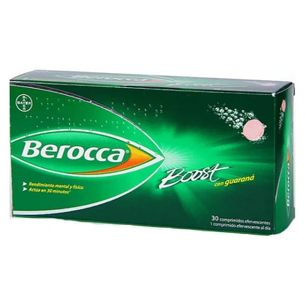 Berocca Boost Effervescent Tablets With Guarana 30 Tablets