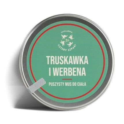 Mus do ciała Truskawka i Werbena 150ml Mydlarnia Cztery Szpaki