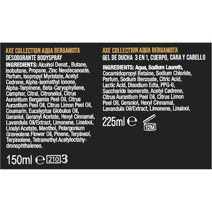 Axee Fine Fragrance Collection Aqua Bergamot