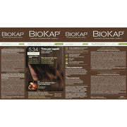 BIOKAP RAPID Permanent Hair Colour 5.34 Honey Chestnut Brown 10 Minutes Reaction Time Organic Argan Oil TricoREPAIR Complex Vegan Optimal Grey Coverage Up to 80% Natural Ingredients