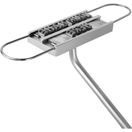 Mikamax BBQ Branding Iron Gourmet Meat Grill Utensils with Changeable Letters