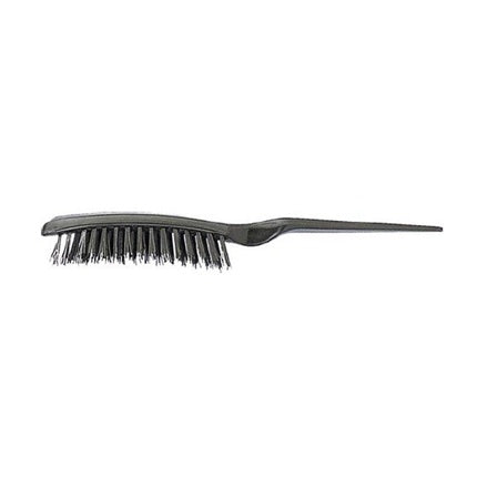Eurostil Curved Crepe Brush With Nylon Pins Black