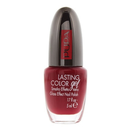 Pupa Lasting Colour Gel 032 Black Burgundy Glass Effect Nail Polish 5ml