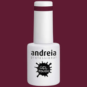 Andreia Semi-Permanent Nail Gel Polish for UV/LED Lamp Intense Shine and 4 weeks Lasting French Manicure Nail Gel Varnish Colour 297 Red Shades of Pink 10.5ml
