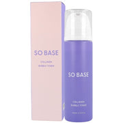 So Base Collagen Bubble Toner 140 Ml - Brightening Foam Toner With Collagen And Peptides