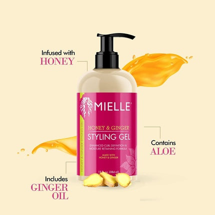 Mielle Organics Honey and Ginger Styling Gel 13oz 384ml