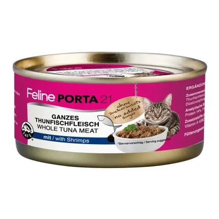 Porta21 Feline Tuna With Shrimps - 156 G