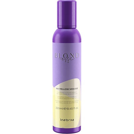Inebrya Blondesse Noyellow Conditioner Foam Conditioner For Yellow Tones On Bleached Light And Gray Hair 250 Ml