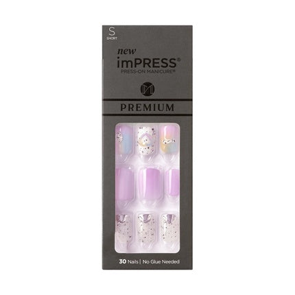 KISS Impress Press On Nails One Step Manicure New Premium Sweet Life Short