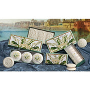 Saponificio Artigianale Fiorentino Lily of the Valley Round Sculpted Soap Set 300 Grams