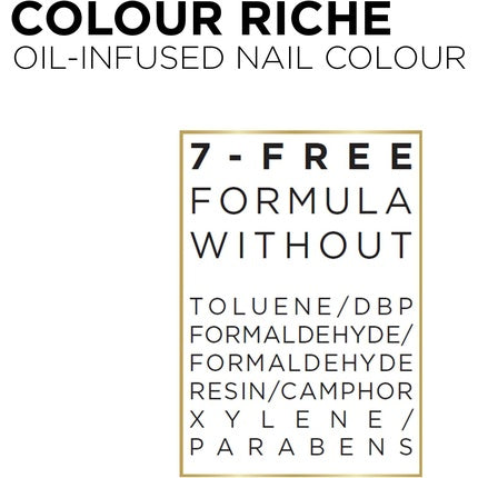 L'oreal Color Riche Vernis a Lhuile 672 Noir Oxyde Nail Polish 13.5ml