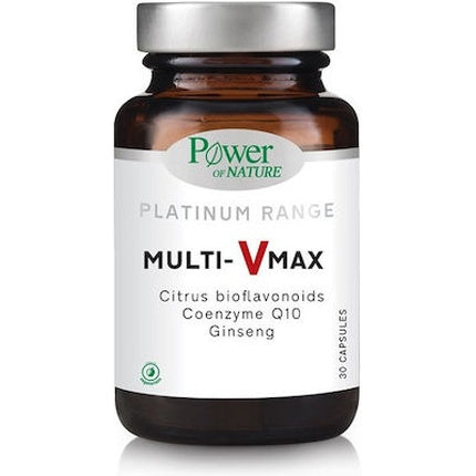 Power Health Power Of Nature Platinum Range Multi-Vmax Dietary Supplement For Coverage Of Deficiencies In Vitamins - Minerals - Trace Elements, 30 Capsules