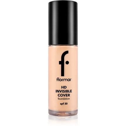 Flormar HD Invisible Cover Foundation - Light Ivory (040), SPF 30, 30 ml