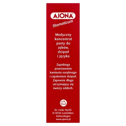 Ajona Medical Concentrate Paste For Daily Care Of Gums, Teeth, And Tongue 25ml
