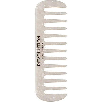 Revolution Haircare Natural Curl Wide Tooth Comb White For Curly And Thick Hair