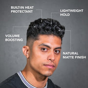 BluMaan Ascend Volume Cream Adds Volume and Texture for Fine, Flat and Thick Hair Heat Protecting Formula Thickening Effect for Thinning Hair 3.4oz Volumizing Styling Cream for Men and Women