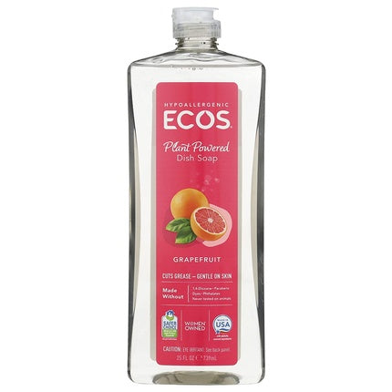 Earth Friendly Products Dishwashing Liquid, Natural Grapefruit, 25 Ounces