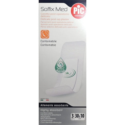 Cerotto Pic Soffix Med in TNT with Sterile Absorbent Central Pad - Pack of 3