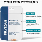 DR.VEGAN MenoFriend Menopause Support 60 Capsules - Botanicals, Vitamins and Minerals