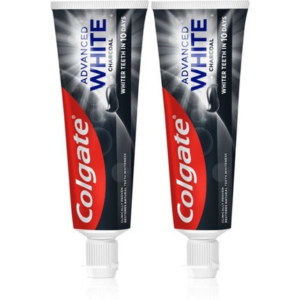 Colgate Advanced White Charcoal Whitening Toothpaste 2x75 ml