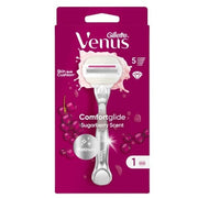 Gillette Venus Platinum Comfortglide Sugarberry Shaver With 1 Head