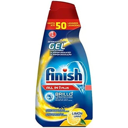 Finish All-in-1 Plus Dishwasher Gel 50 Doses Multicolored Lemon 700ml