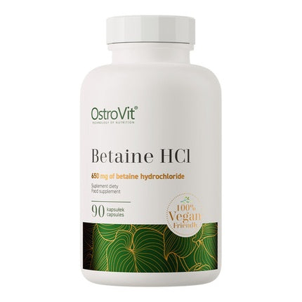 Betaine HCl Capsules 650mg Vegan High Dose 90 Capsules