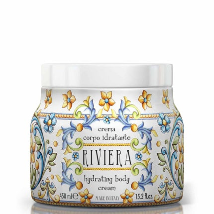 Le Maioliche RIVIERA Moisturizing Body Cream 450ml Made in Italy - Patchouli, Vanilla, Nashi Pear, Jasmine, Orange Blossom, Iris