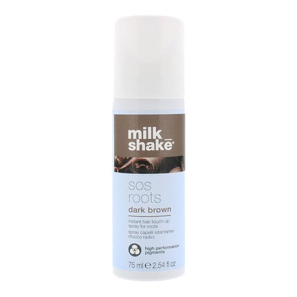 Milk Shake Sos Roots Black Spray Instant Hair Touch Up 75ml In Dark Brown