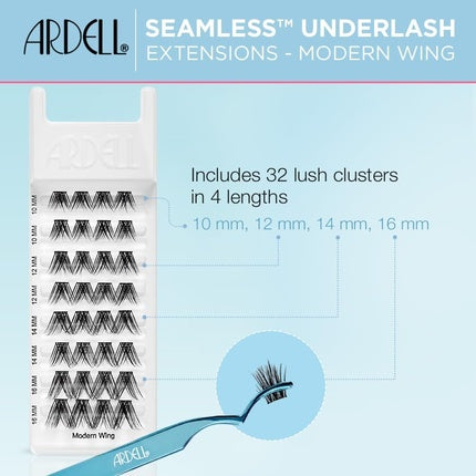 Ardell Seamless Underlash Eyelash Extensions Modern Wing 32 Clusters