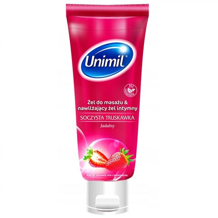 Unimil Luscious Sensual Massage Gel Juicy Strawberry 200ml
