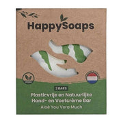 Happysoaps Hand And Foot Cream Bar Aloe You Vera Much - Nourishing Aloe Vera Formula