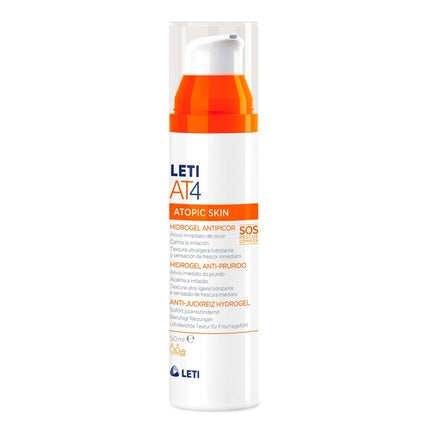 LETI AT4 Anti-Itch Hydrogel Soothing SOS Helper for Itching on Dry or Neurodermatitis-Prone Skin 50ml Gel