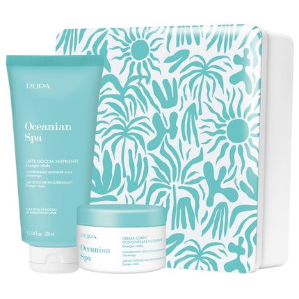 Pupa Oceanian Spa Kit 2 - Nourishing Shower Milk 300 Milliliters And Body Cream 150 Milliliters