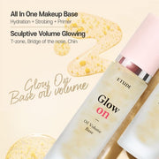 ETUDE Glow On Base Oil Volume 30ml 21AD All-in-One Makeup Oil Volume Glowing Base with Long-Lasting Effect and Dewy Finish Korean Makeup